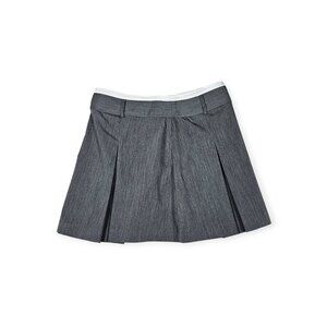 Cropp Pleated Mini Skirt - Women's Medium - Gray A-Line Skort